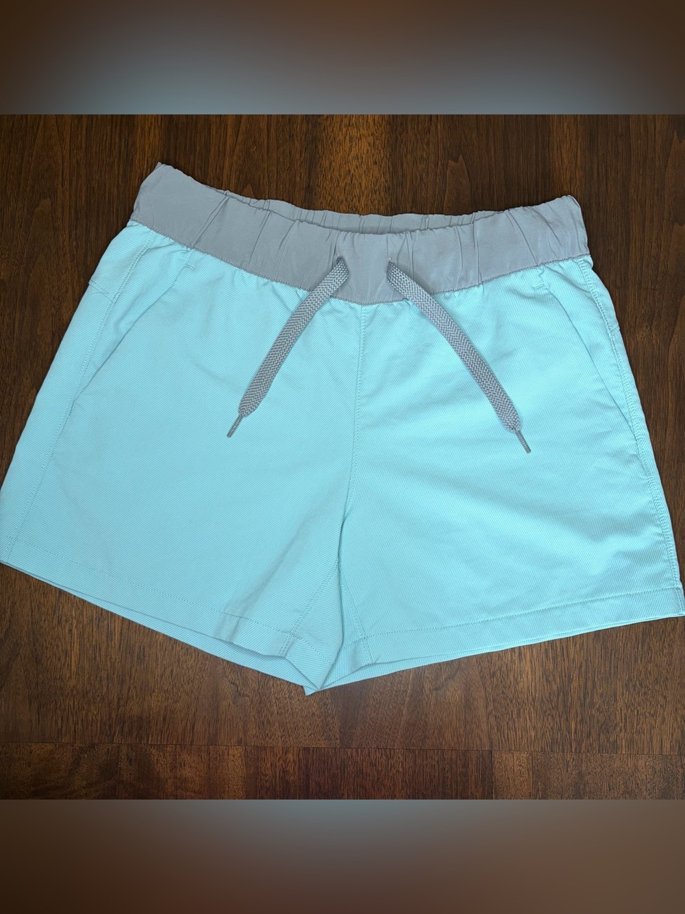 Free Fly Women’s Pacific Blue Breeze Pull On Shorts Sz Small Gray Waistband